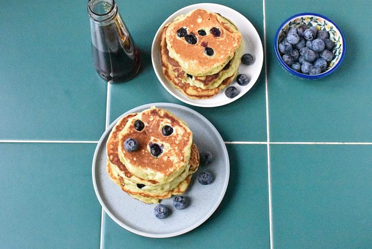 Step 5 - Pancakes with Avocado and Blueberries