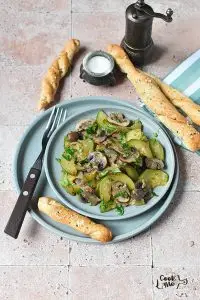 Sauteed Mushrooms and Zucchini