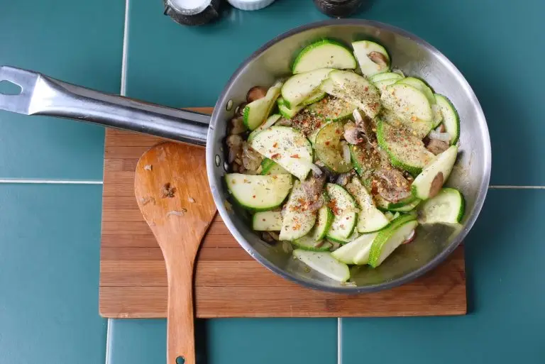 Step 3 - Sauteed Mushrooms and Zucchini