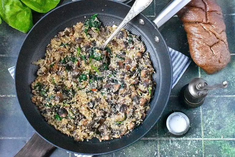 Step 9 - Spinach Mushroom Quinoa Skillet