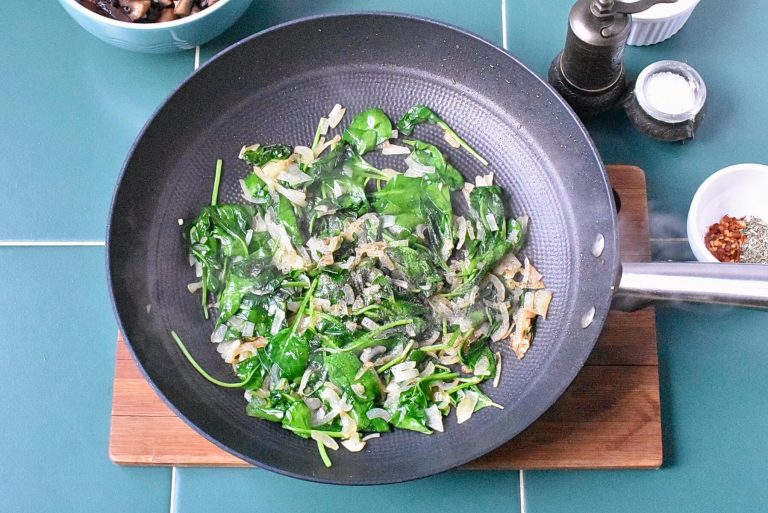 Step 6 - Spinach Mushroom Quinoa Skillet
