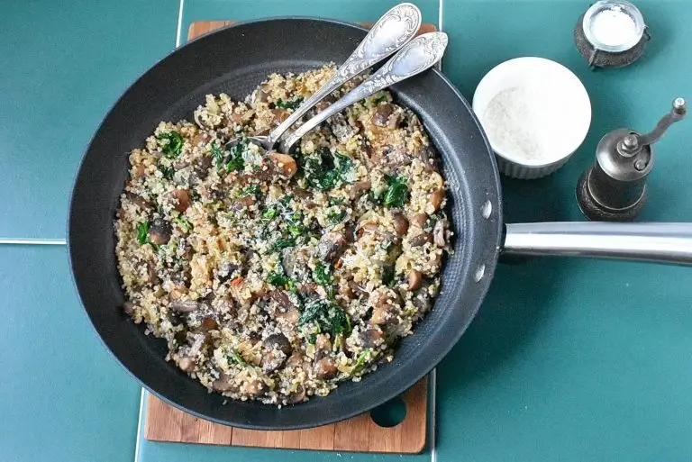 Step 8 - Spinach Mushroom Quinoa Skillet