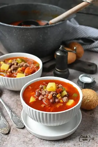 The Best Cowboy Soup with Ground Beef