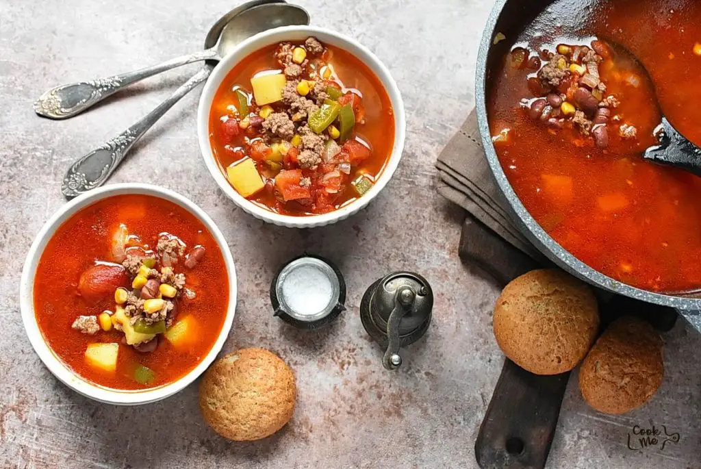 The Best Cowboy Soup with Ground Beef