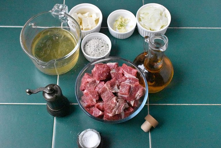 Step 1 - Slow Cooker Steak Bites