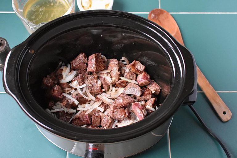 Step 3 - Slow Cooker Steak Bites