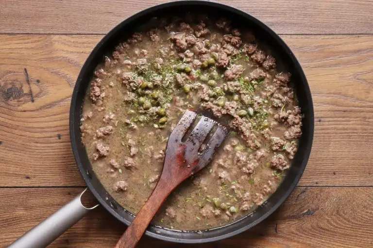 Step 4 - Veal & Orecchiette with Capers and White Wine