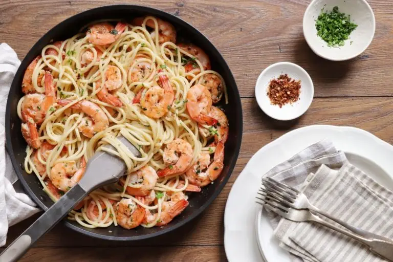 Step 4 - Italian Shrimp Pasta Recipe | Easy & Quick