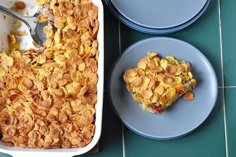 Step 13 - Eggless Breakfast Casserole with Sausage