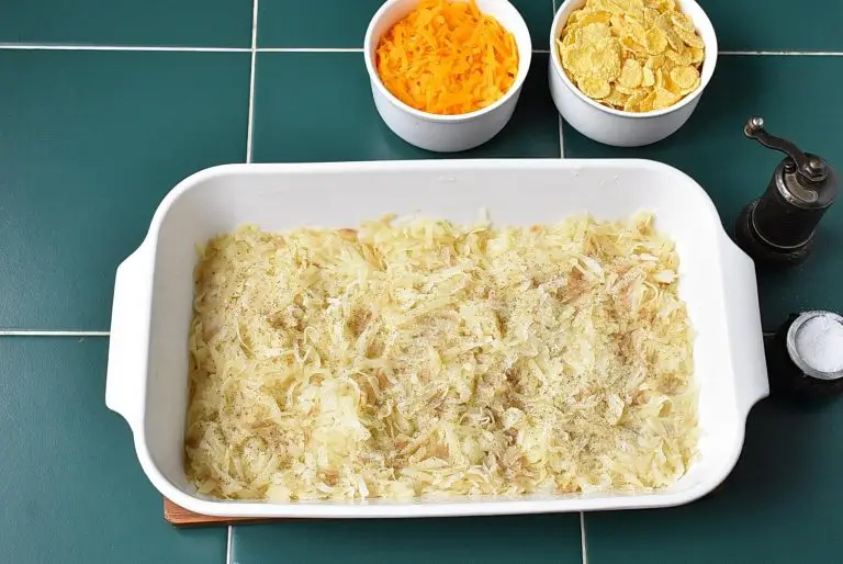 Step 6 - Eggless Breakfast Casserole with Sausage