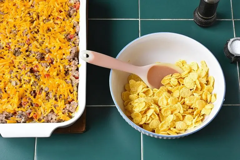 Step 9 - Eggless Breakfast Casserole with Sausage