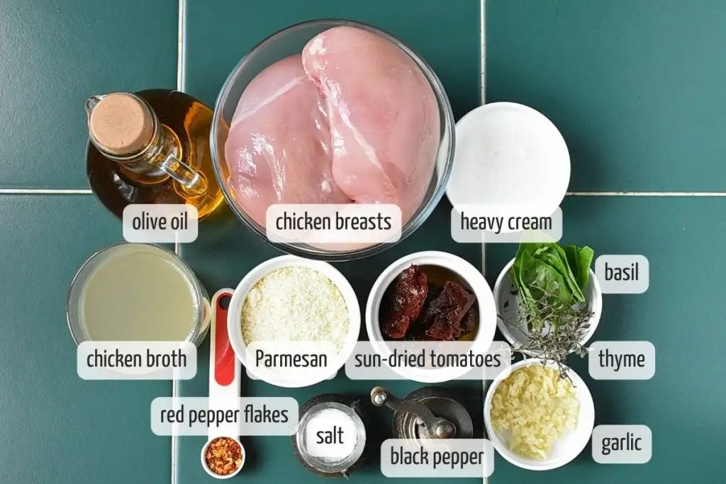 Ingredients for The Original Marry Me Chicken Recipe