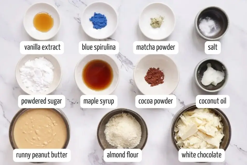 Ingredients for Peanut Butter Egg Recipe: Easy, No-Bake Dessert