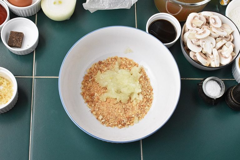 Step 1 - Salisbury Steak with Savory Mushroom Gravy