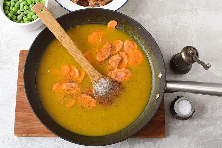Step 6 - Curried Sausages Recipe