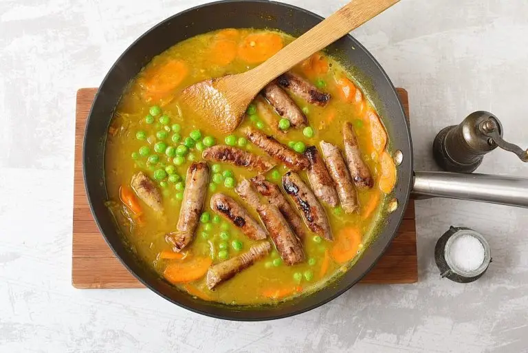 Step 7 - Curried Sausages Recipe