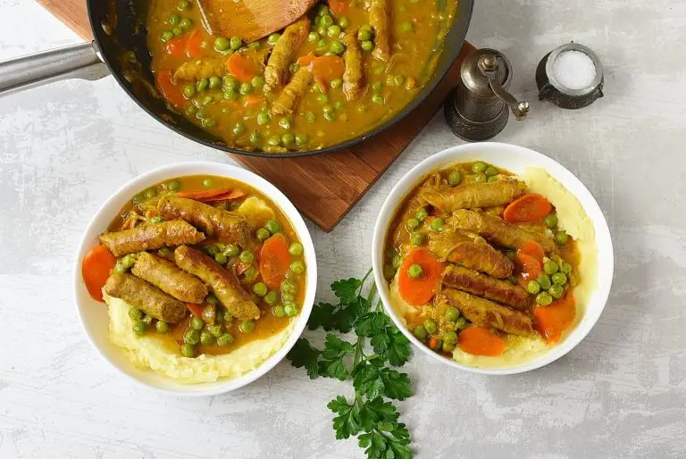 Step 8 - Curried Sausages Recipe