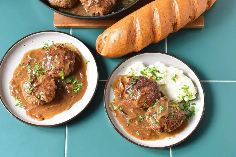Step 7 - Hamburger Steak with Onions and Gravy