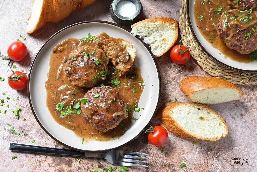 Hamburger Steak with Onions and Gravy