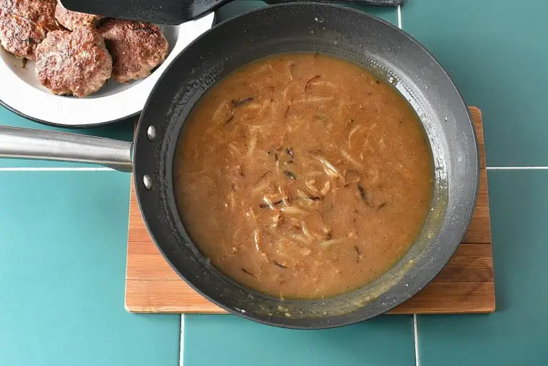 Step 5 - Hamburger Steak with Onions and Gravy