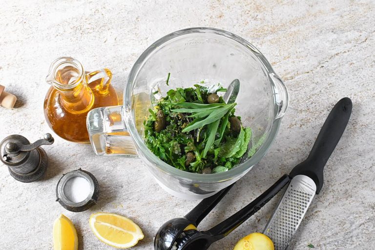 Step 1 - Healthy Green Goddess Dressing