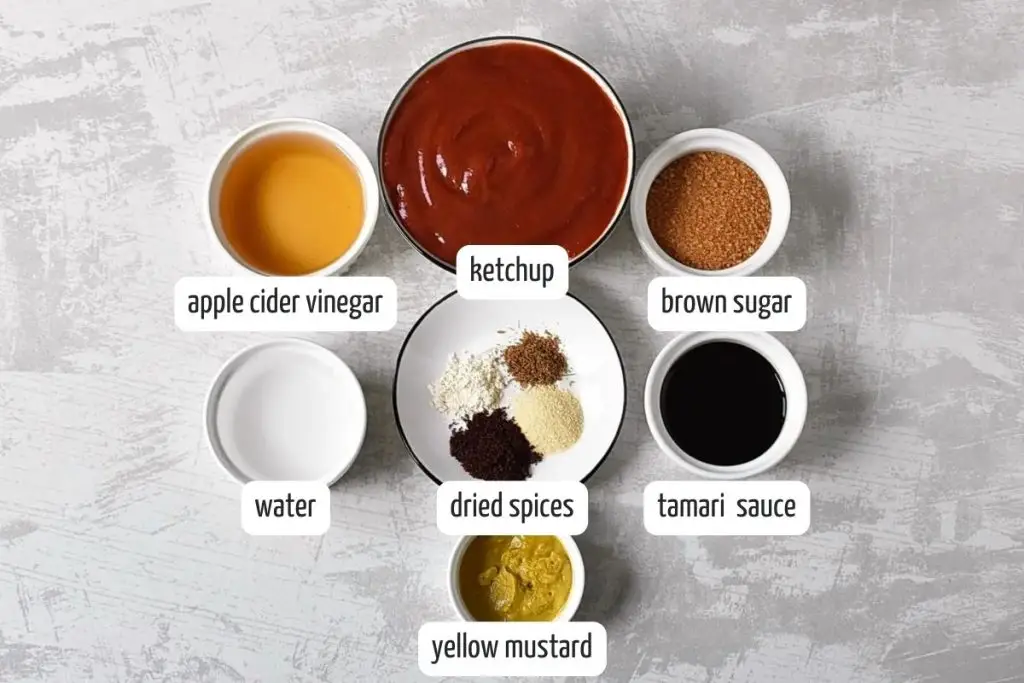 Ingredients for Homemade BBQ Sauce