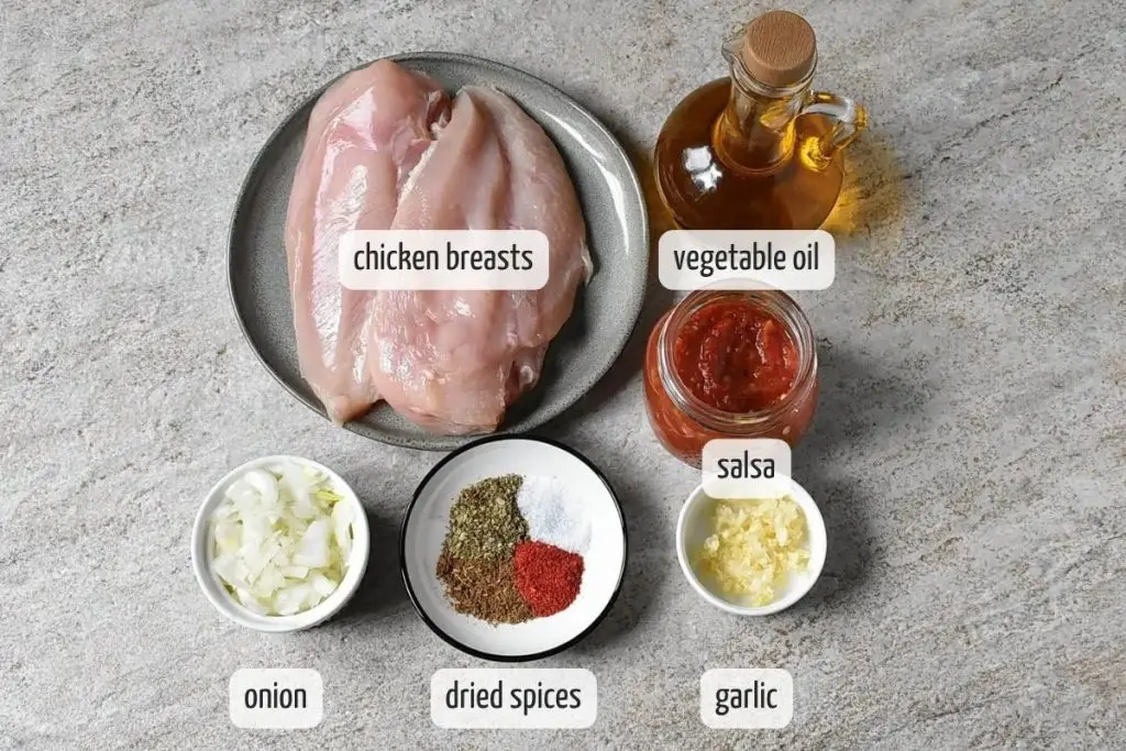 Ingredients for Shredded Chicken Tacos