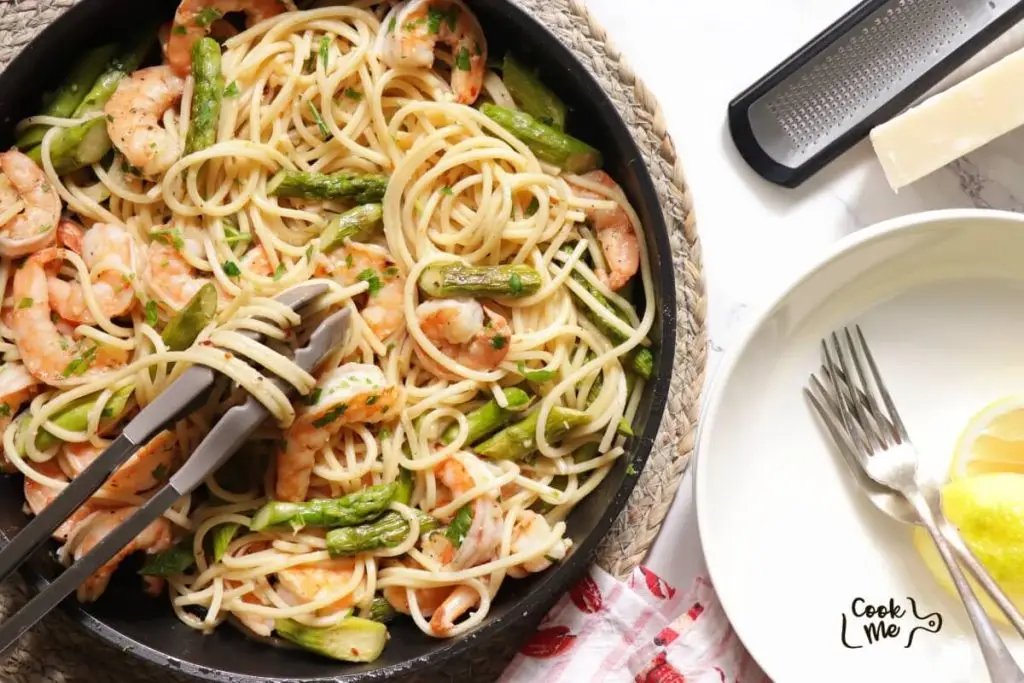 Shrimp and Asparagus Pasta