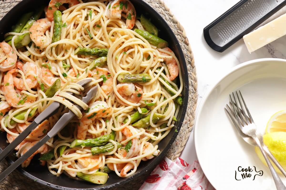 Shrimp and Asparagus Pasta