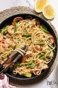 Shrimp and Asparagus Pasta