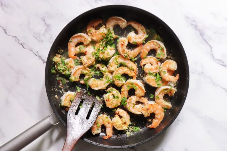 Step 6 - Shrimp and Asparagus Pasta