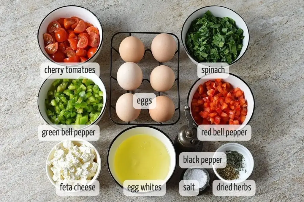 Ingredients for Egg Muffins