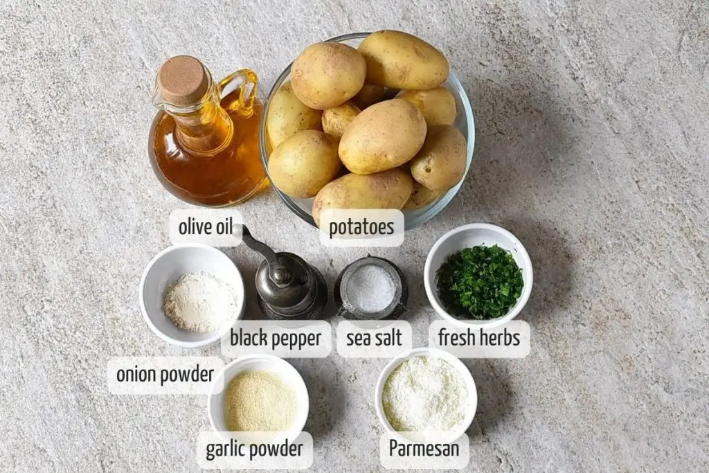 Ingredients for Smashed Roasted Potatoes