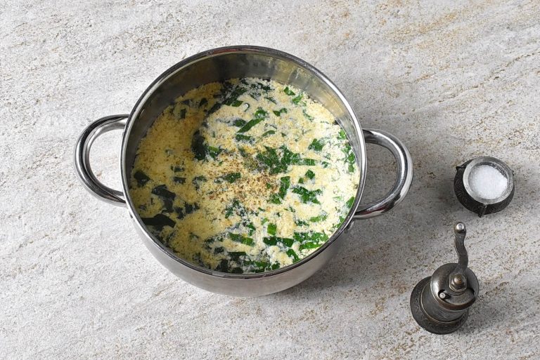 Step 4 - Stracciatella Soup (Italian Egg Drop Soup)