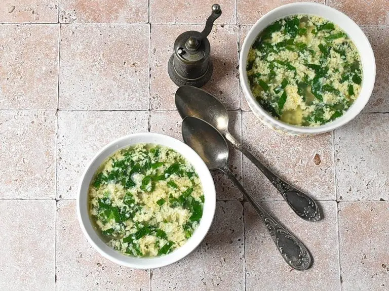 Step 5 - Stracciatella Soup (Italian Egg Drop Soup)