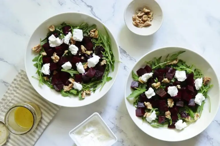 Step 2 - Arugula Beet Salad with Goat Cheese