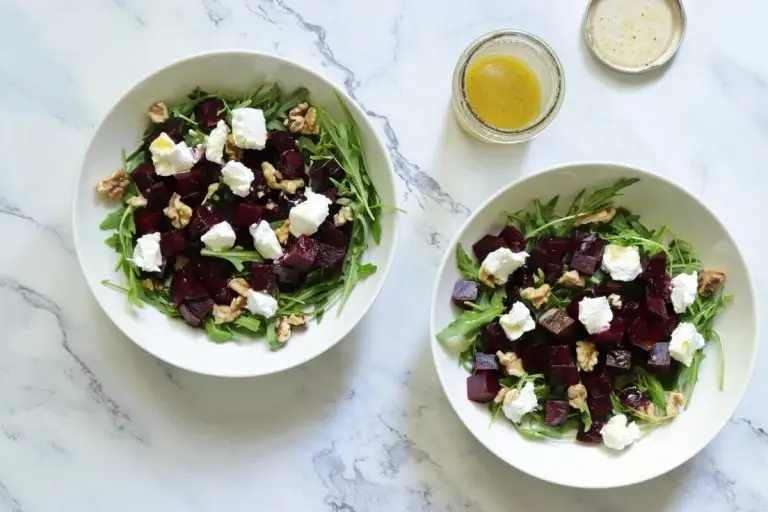 Step 3 - Arugula Beet Salad with Goat Cheese