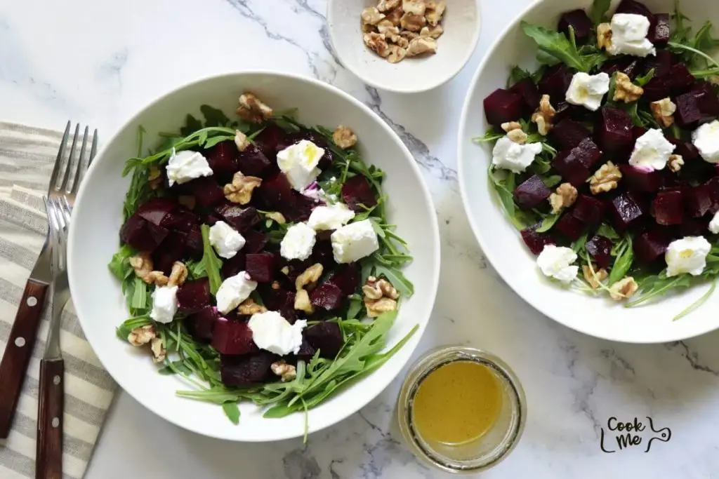 Arugula Beet Salad with Goat Cheese