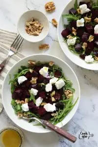 Arugula Beet Salad with Goat Cheese