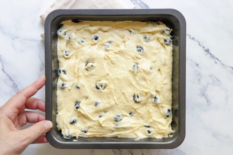 Step 10 - Blueberry Coffee Cake Recipe