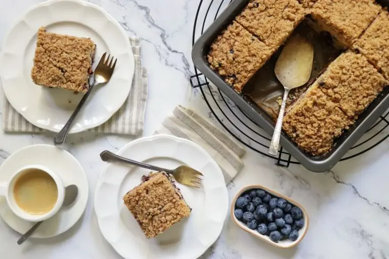 Step 14 - Blueberry Coffee Cake Recipe