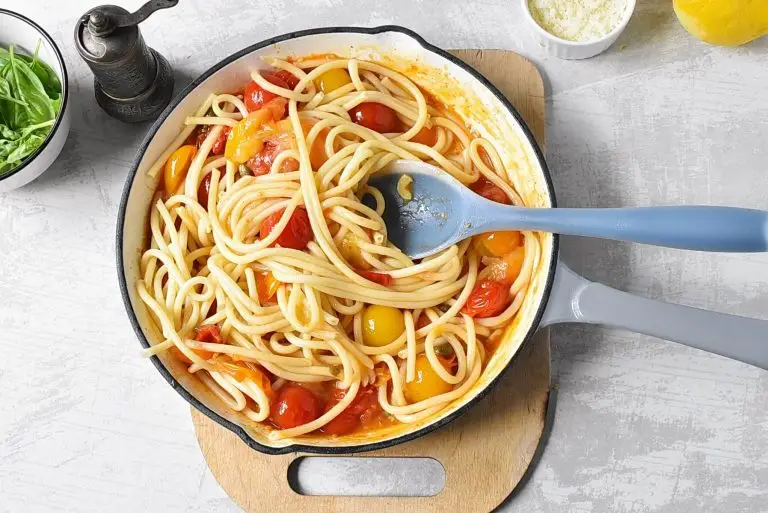 Step 5 - Cherry Tomato Pasta