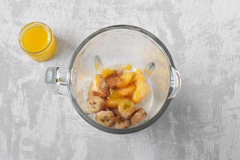 Step 1 - Peach Smoothie
