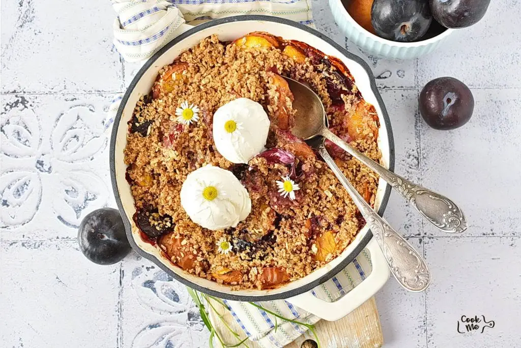 Peach and Plum Crisp