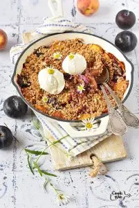Peach and Plum Crisp