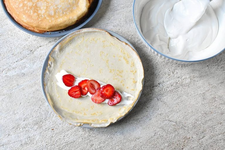 Step 7 - Strawberry Crepes