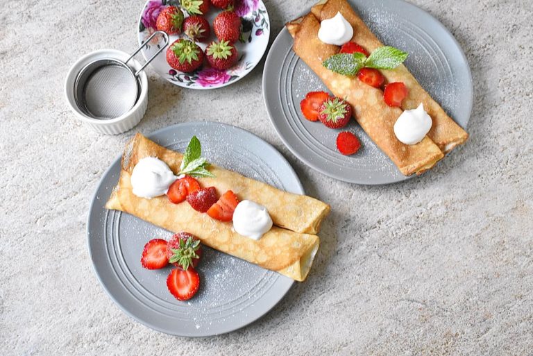 Step 8 - Strawberry Crepes