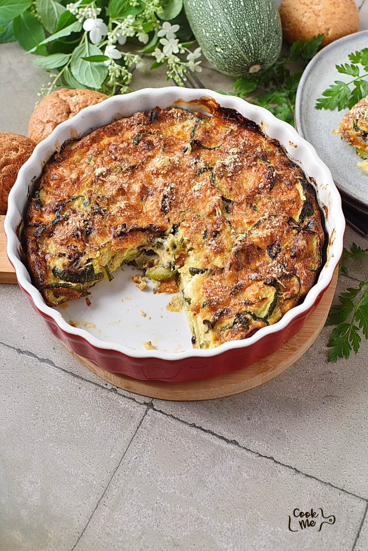 Zucchini Feta Pie Recipe - Easy Step-by-Step Guide | COOK.ME