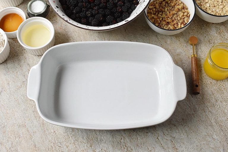 Step 1 - Healthy Blackberry Crisp