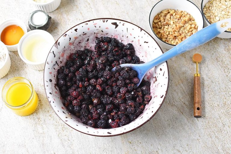 Step 2 - Healthy Blackberry Crisp